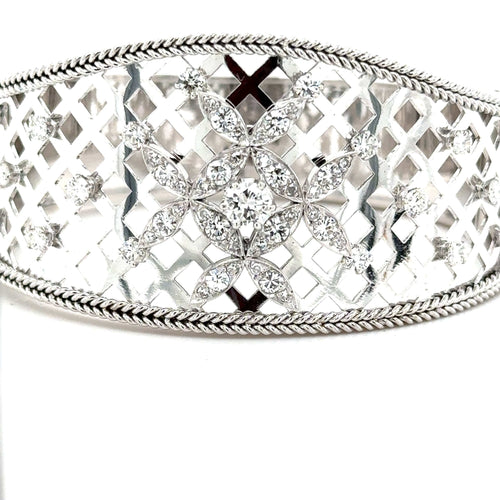 Bracelet Bracelet jonc en or blanc 58 Facettes 7094/15