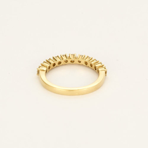 Bague 53,5 Bague semi-alliance en Or jaune et diamants 58 Facettes TAR1278X2