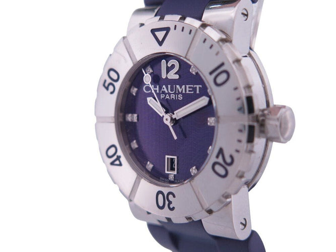 Montre montre CHAUMET class one 33 mm 622c acier diamants quartz boite lady 58 Facettes 268246
