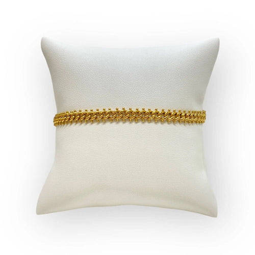 Bracelet Bracelet or jaune maille fantaisie 58 Facettes 330077257