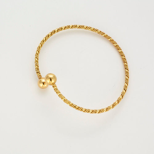 Bracelet Bracelet jonc or jaune 58 Facettes LP631/2