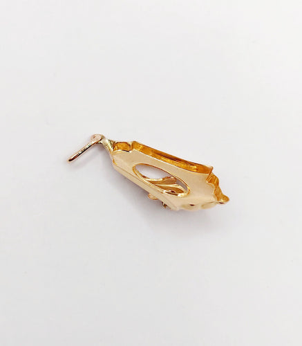 Pendentif Pendentif or rose et or jaune orné d'une perle (circa 1900) 58 Facettes A06293