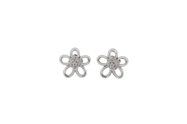 Boucles d'oreilles Oro Bianco Boucles d'oreilles en or blanc avec diamants 58 Facettes orc263