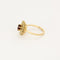 Bague 54 Bague marguerite en or jaune 18K grenat 58 Facettes PAL32243