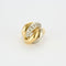 Bague 52.5 Bague or jaune et blanc diamants 58 Facettes LP965/13