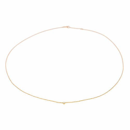 Collier Collier Solitaire Or rose Diamant 58 Facettes 4137667CN