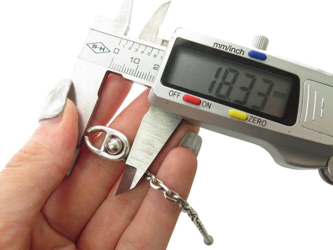 porte cles HERMES chaine d'ancre gaetan de percin en argent 925 8.4gr  holder 58 Facettes 268816