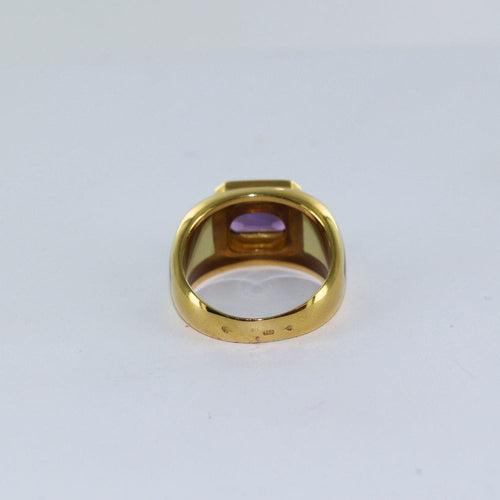 Bague Bague Or jaune Améthyste 58 Facettes