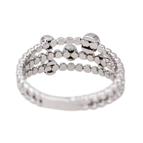 Bague 54 Bague  Or blanc Diamant 58 Facettes 4311463CN