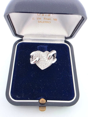 Bague 50 Bague en or blanc et diamants 0,70 ct G VS 58 Facettes