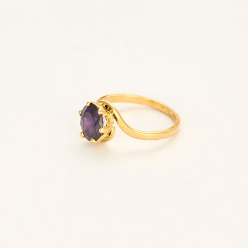 Bague 57.5 Bague mouvementée tanzanite 58 Facettes LP1177