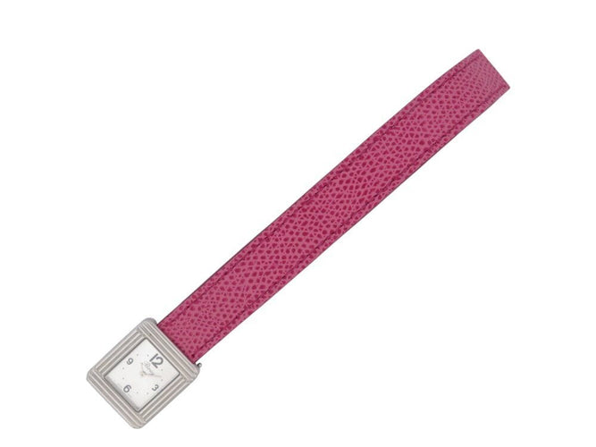 Montre montre POIRAY ma premiere pm acier 26mm bracelet cuir quartz lady 58 Facettes 269224