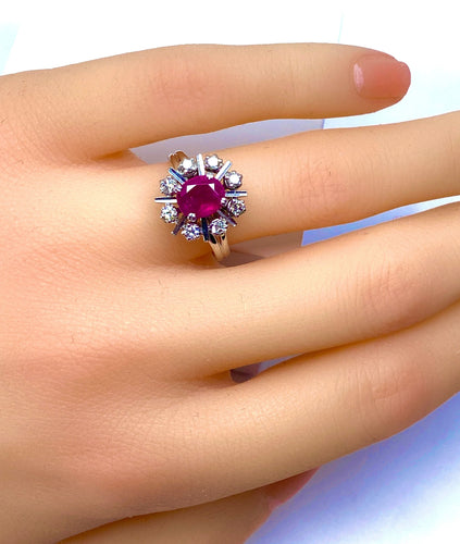 Bague 50 Bague Rubis Diamants 58 Facettes AB248