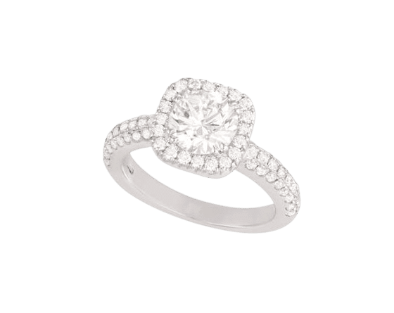 Bague 53 Bague en or gris et diamant 1,27 carat certifié 58 Facettes 237689