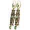 Boucles d'oreilles Antique emeralds diamonds gold Catalan earrings 58 Facettes 7488