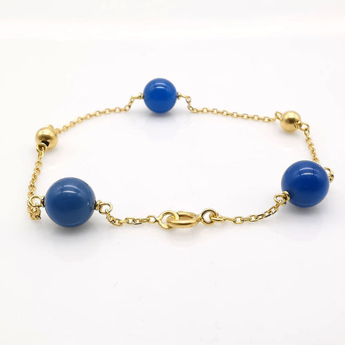 Bracelet Bracelet or jaune perles 58 Facettes