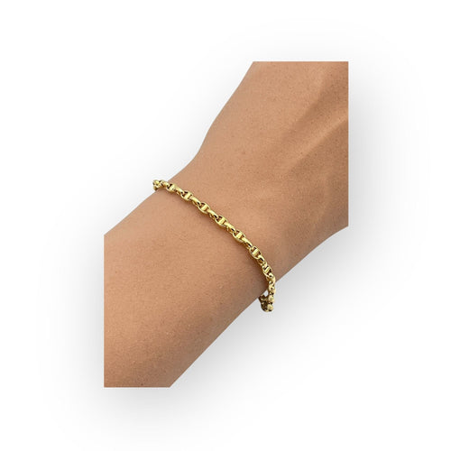 Armband Kettenglied Marine aus 750er (18k) Gelbgold 
