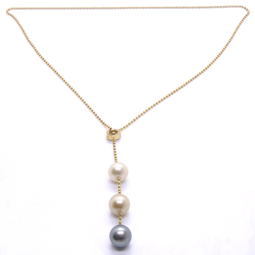 Collier Collier GRETA or, perles des mers du Sud 58 Facettes 10