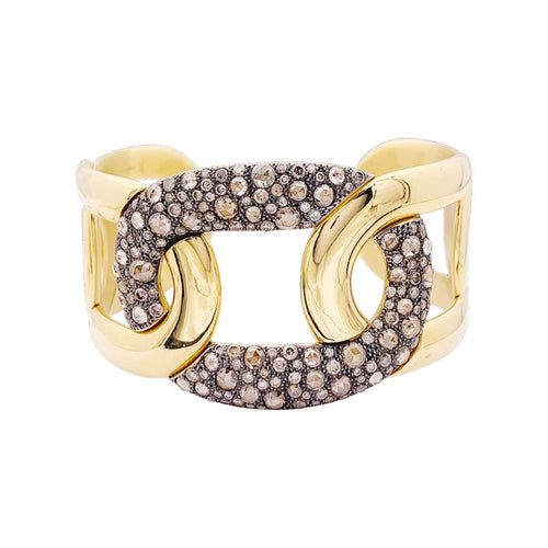 Bracelet Bracelet Pomellato Tango or et diamant blancs et bruns 58 Facettes 34498