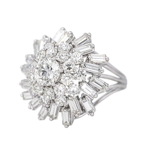 Bague 50 Bague Cocktail Platine Diamant 58 Facettes 4585551RV