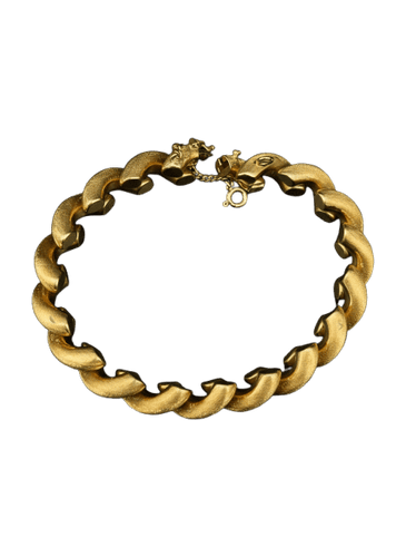 Bracelet Bracelet tressé plaqué or 18 carats 58 Facettes