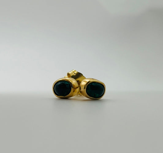 Boucles d'oreilles Boucles d'oreilles en or jaune avec émeraudes 58 Facettes 50059