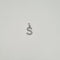 Pendentif Pendentif "S" or blanc diamants 58 Facettes