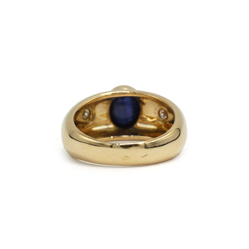 Jonc-Ring - Gold, Saphir & Diamanten 