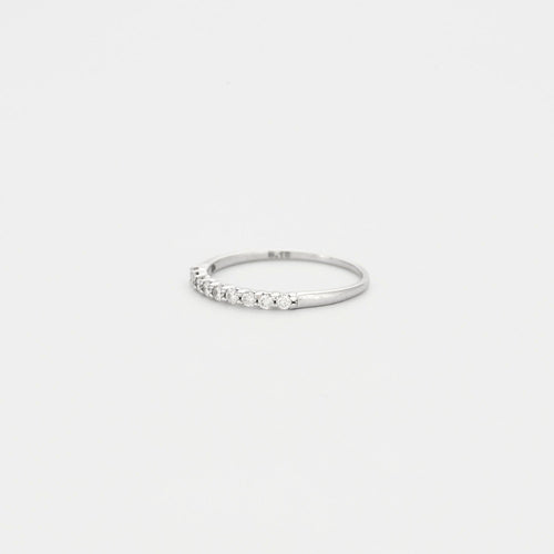 Bague Alliance or et diamant 58 Facettes