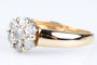 Bague 53 Bague Fleur en Or Jaune 18 Carats et Diamants 58 Facettes BGDIAMFLEUR-107