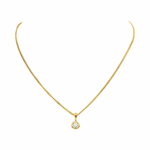 Collier Collier Solitaire Or jaune Diamant 58 Facettes 4836935CN