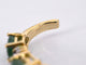 Gold earrings with diamonds and emerald 58 Facettes 2135