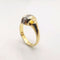 Bague 59 Bague en or jaune diamants 58 Facettes