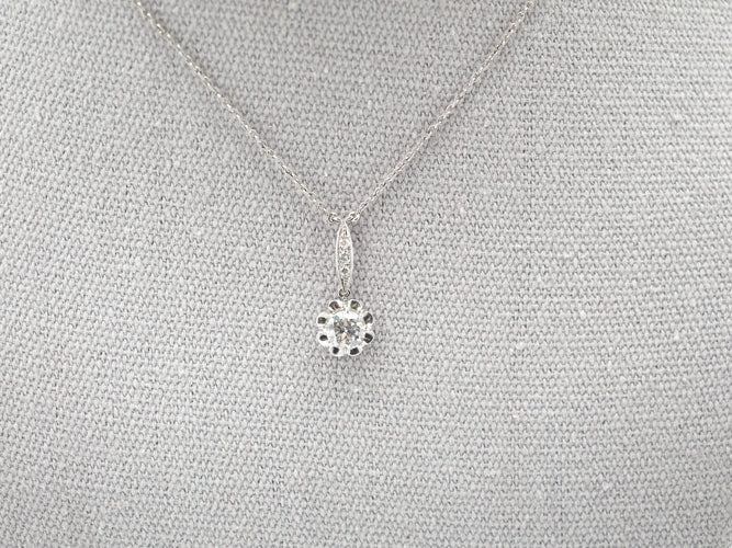 Collier Collier en platine et diamants 58 Facettes