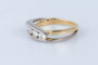 Bague 53 Bague 3 Diamants or jaune et blanc 58 Facettes BGTDCC852