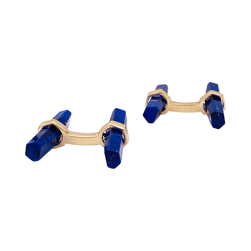 Boutons de manchette Boutons de manchette Cartier, or jaune, lapis lazuli. 58 Facettes 34091