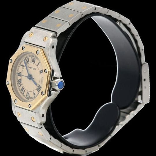 Montre Cartier Montre Santos Ronde Octagon 58 Facettes MT45170