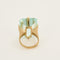 Bague 52,5 Bague en or jaune et aigue-marine 58 Facettes RAM2958