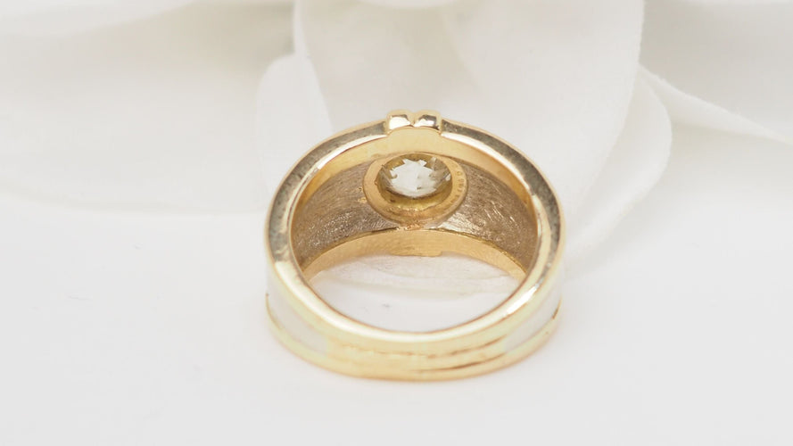 Bague 47 Bague jonc 2 Ors Diamant 58 Facettes 32580