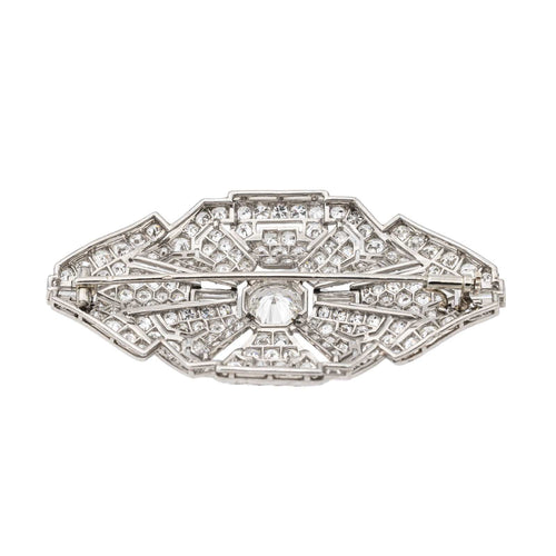Broche Broche Art Déco Or blanc, Platine Diamant 58 Facettes 1629029CN