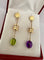 Boucles d'oreilles BULGARI - Boucles d’oreilles B.zero1 or jaune, améthyste, péridot 58 Facettes