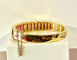 Bracelet Bracelet jonc en or jaune 18 carats, rubis et diamants 58 Facettes AB608