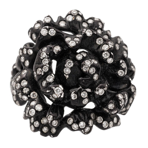 Bague 51 Repossi Bague Nérée Or noir Diamant 58 Facettes 577670GD