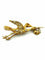Broche Broche vintage or jaune 18K diamants 58 Facettes