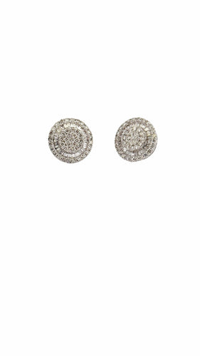 Boucles d'oreilles Boucles d’oreilles en or blanc et diamants 58 Facettes