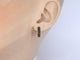 Boucles d'oreilles Boucles d'oreilles en or avec diamant noir 58 Facettes 2228