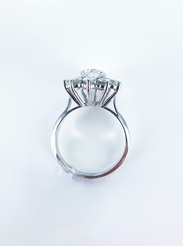 Bague 54 Bague Marguerite 1.10ct 58 Facettes