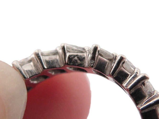 Bague 52 bague alliance pavage complet 21 diamants 2.1 ct t52 en platine 6gr 58 Facettes 268459