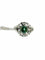 Bague 59.5 Bague en or blanc tourmaline verdelite et diamants 58 Facettes