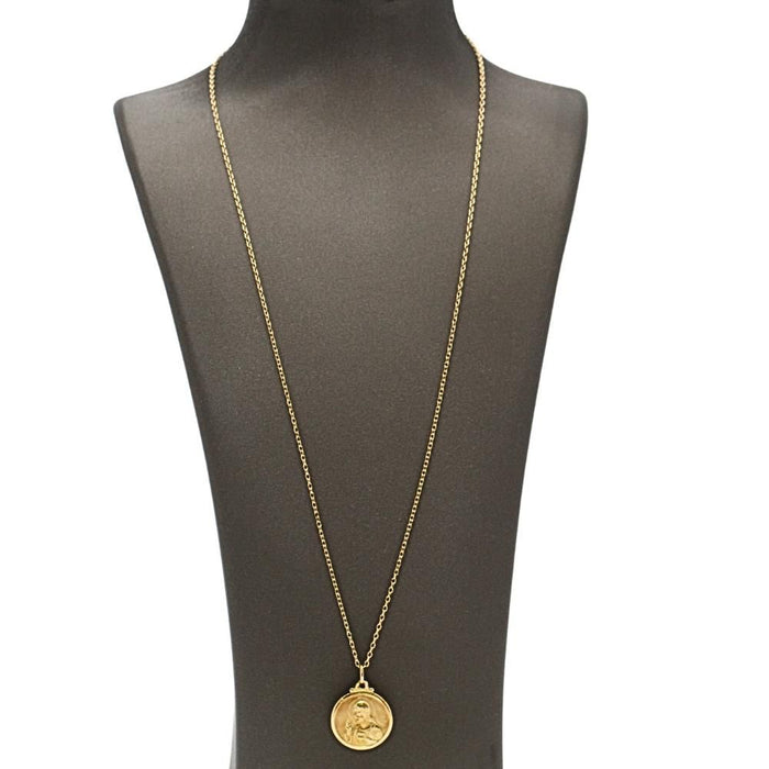 18k gouden scapulier-medailleketting met scapulier-medaille